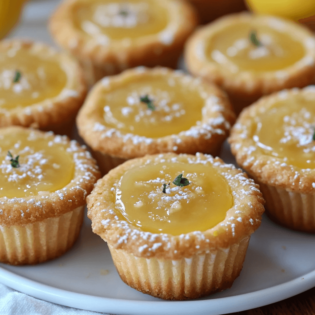 Lemon Curd Cookie Cups
