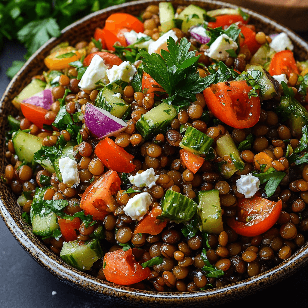 Mediterranean Lentil Salad