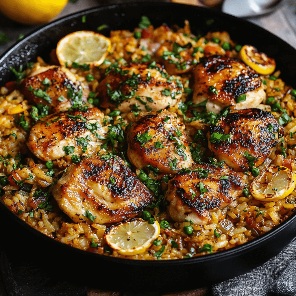 One-Pan Lemon Herb Chicken and Rice