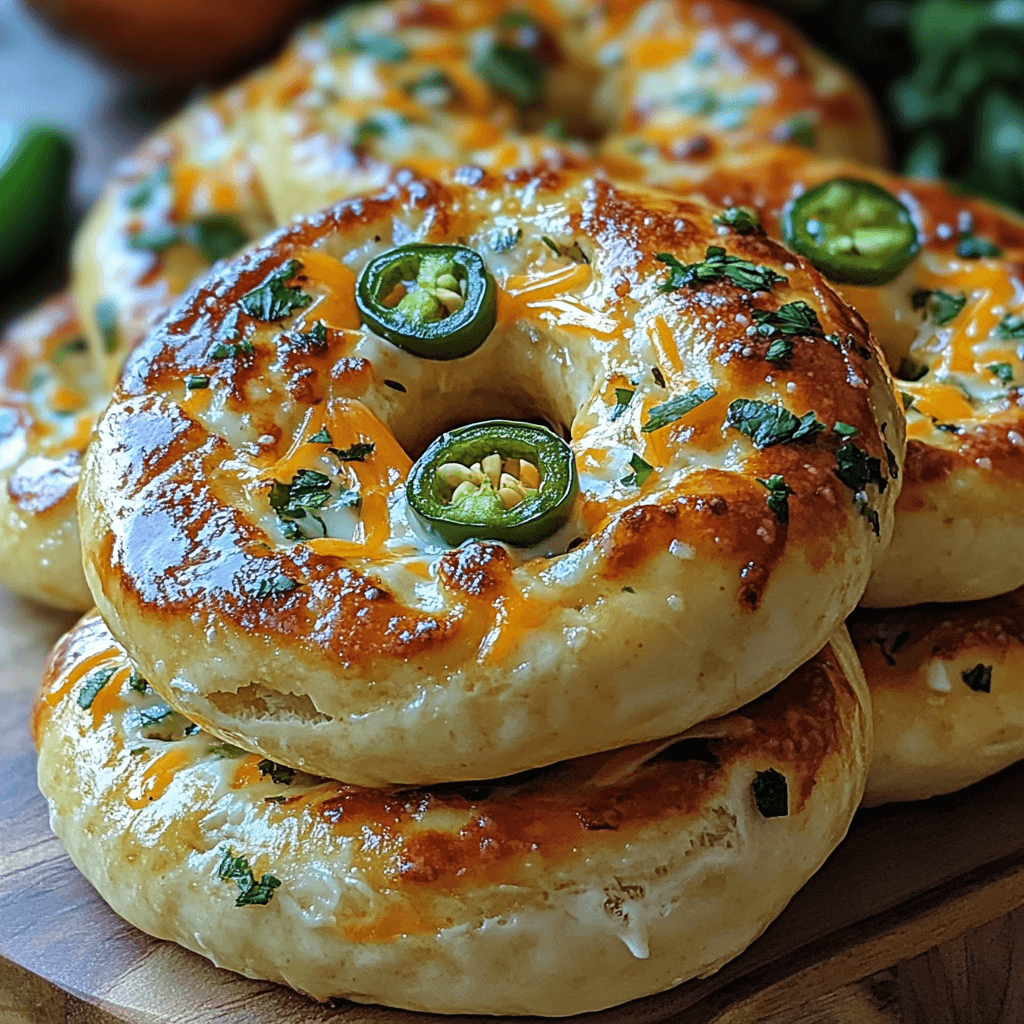 Quick & Easy Jalapeno Cheddar Greek Yogurt Bagels