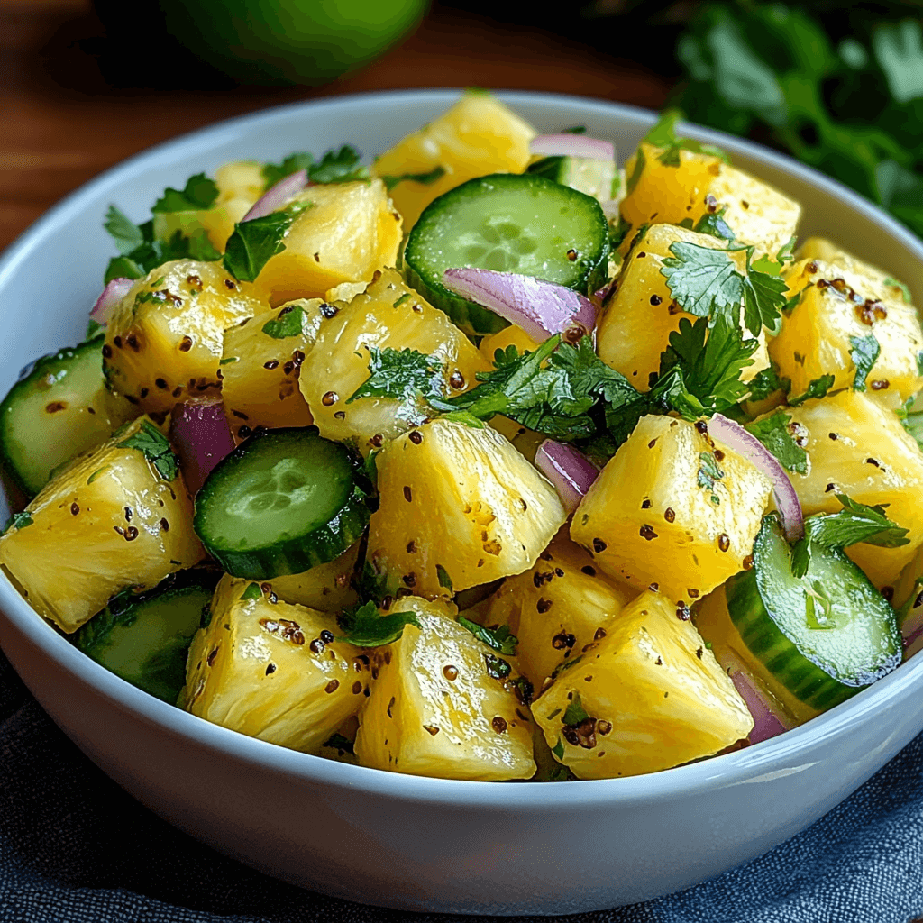 Refreshing Pineapple Cucumber Salad Recipe