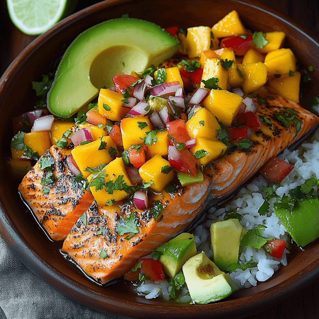 Salmon with Mango Salsa