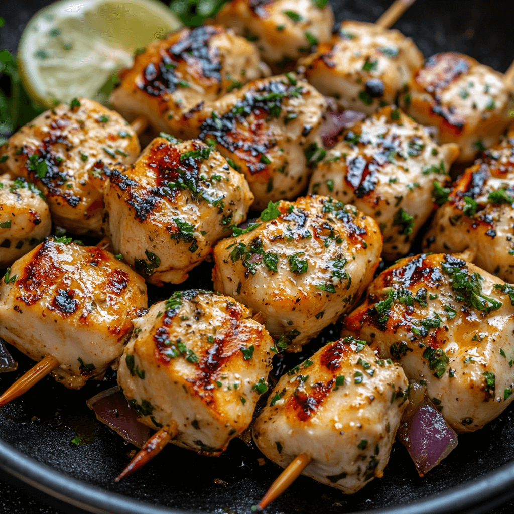 Simple Authentic Greek Chicken Souvlaki