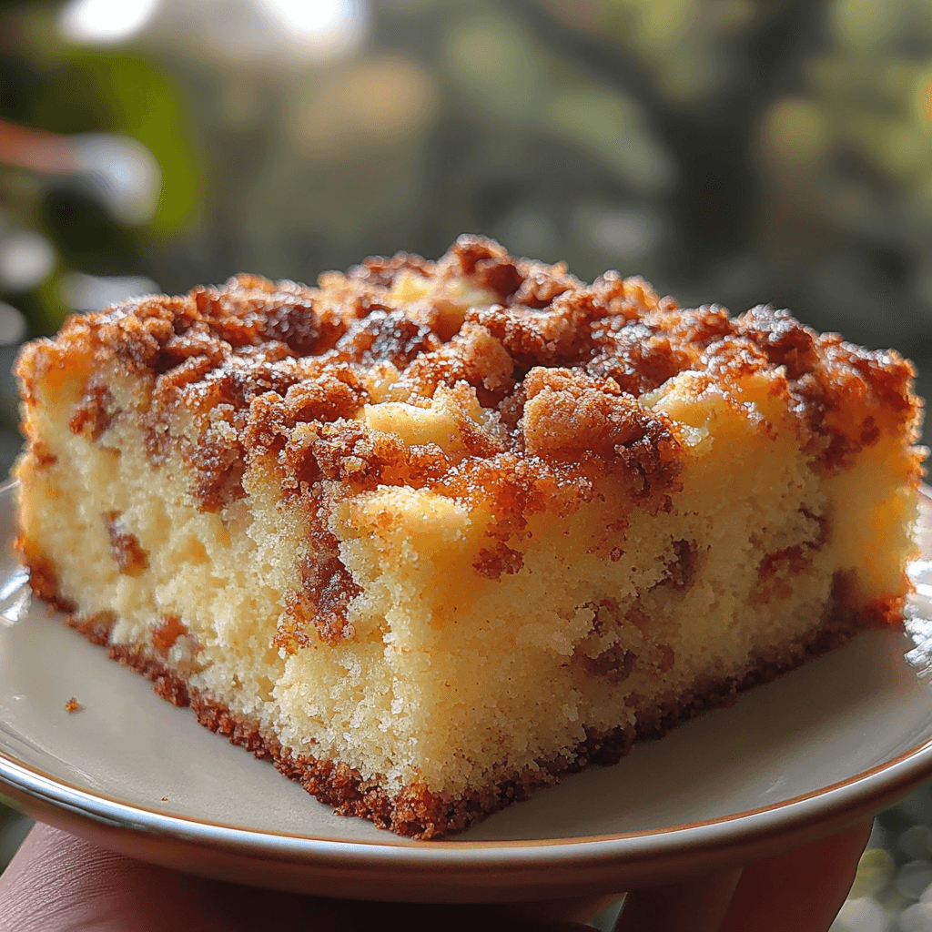 Southern Cream Cheese Crumble Cake