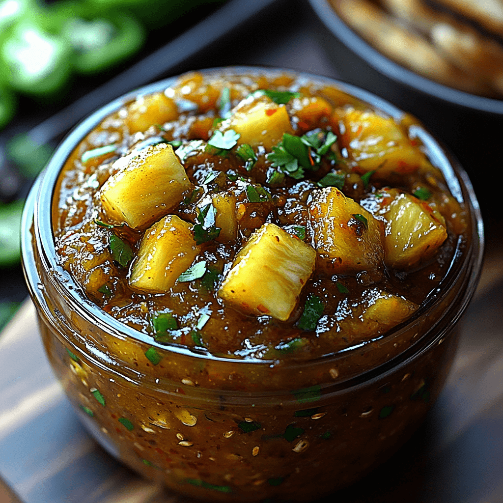 Spicy Pineapple Jalapeño Chutney