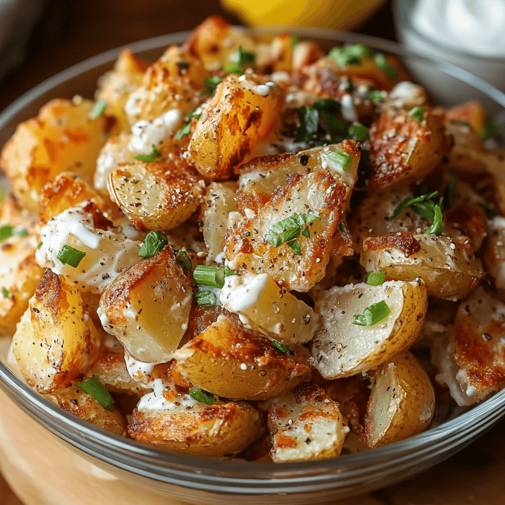 The Ultimate Crispy Smashed Potato Salad