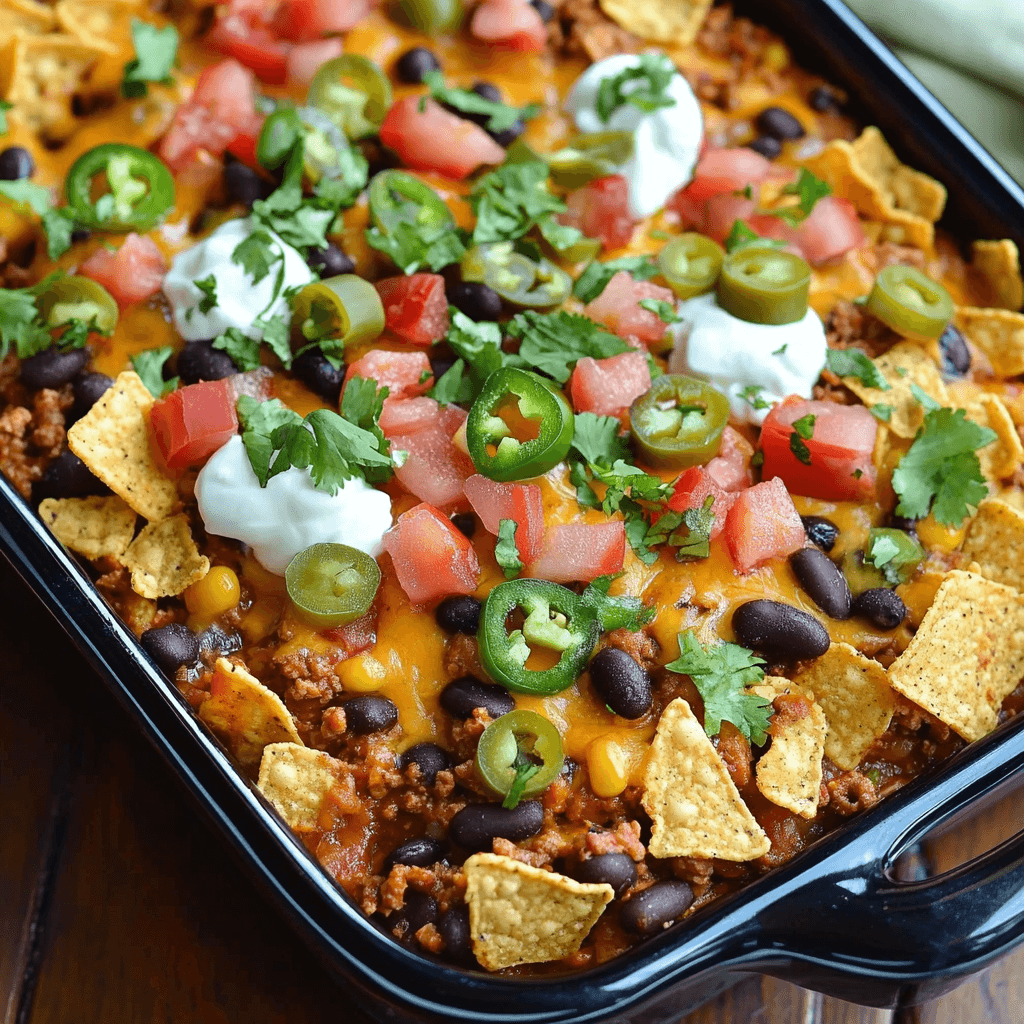 The Ultimate Crowd-Pleasing Walking Taco Casserole