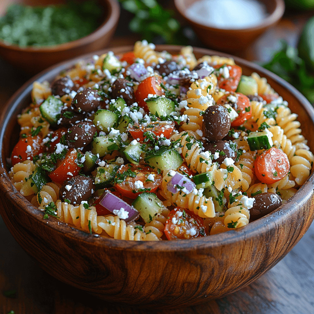The Ultimate Sunshine Mediterranean Pasta Salad