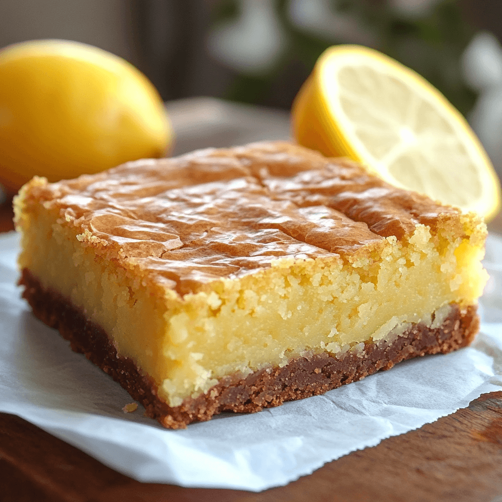 Zesty Lemon Brownies