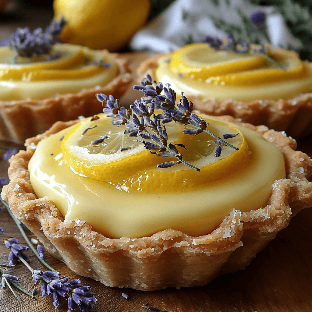 Meyer Lemon & Lavender Tartlets