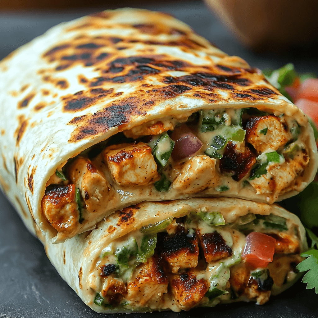 Chipotle Ranch Grilled Chicken Burrito