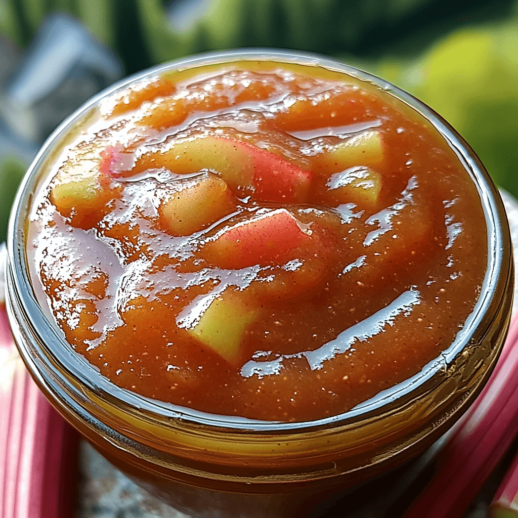 Spring Rhubarb Apple Butter