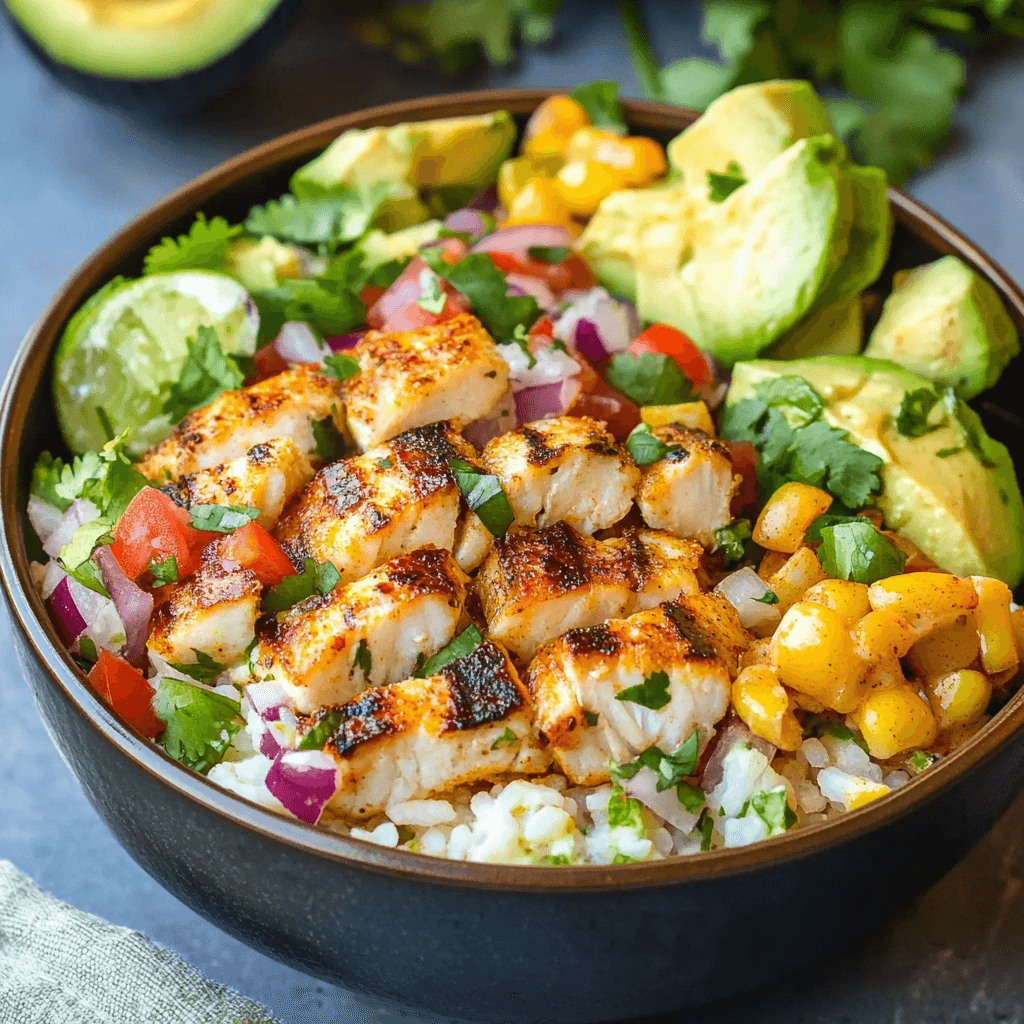 Low Carb Fish Taco Bowls Recipe