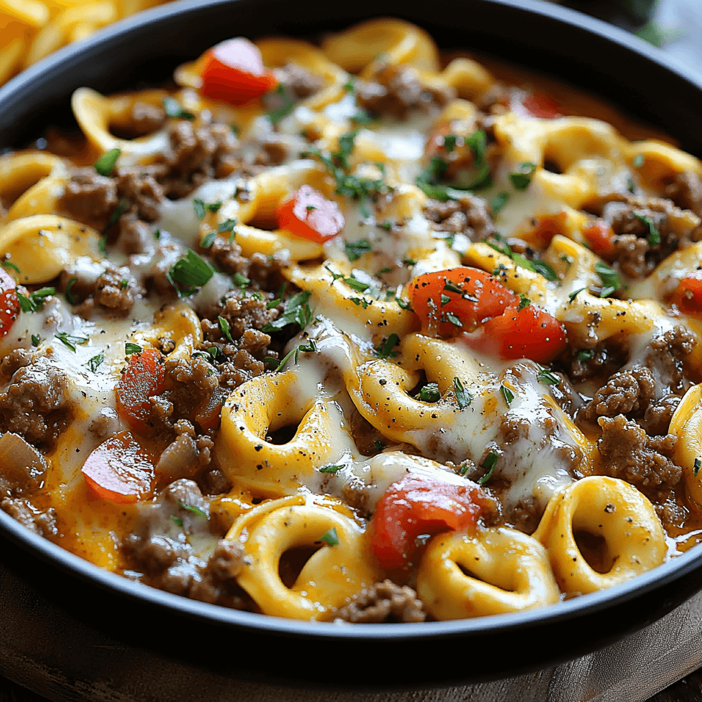 Cheeseburger Tortellini
