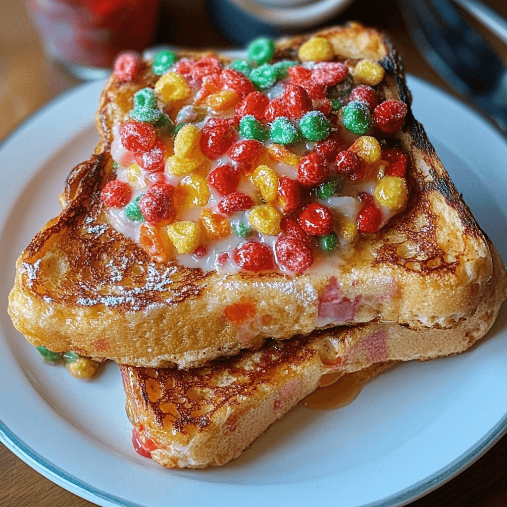 Fruity Pebbles French Toast