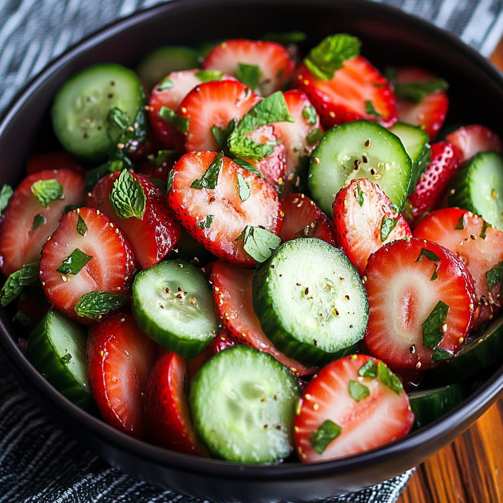 Cucumber Strawberry Salad