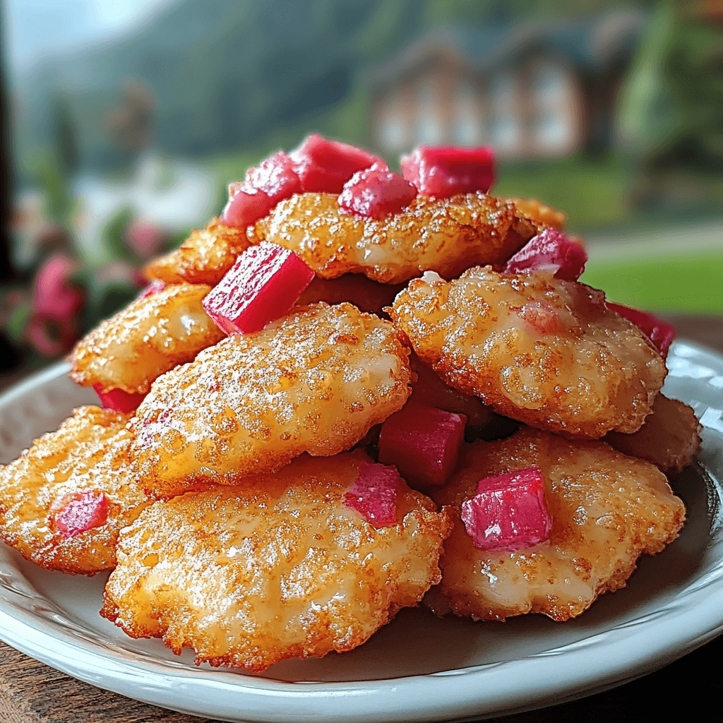Rhubarb Fritters