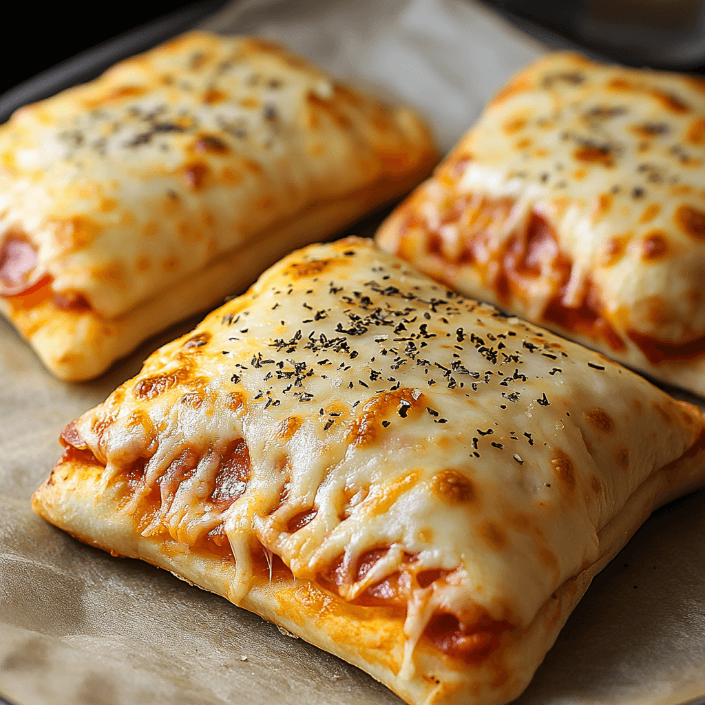 Homemade Easy Cheesy Pizza Pockets