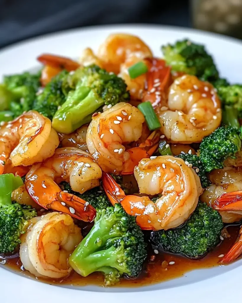 Spicy Honey-Garlic Shrimp & Broccoli Stir-Fry First Image First Image