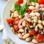 Tuscan White Bean Salad – Easy 10 Minute Pantry Recipe First Image First Image