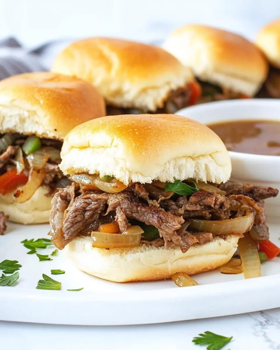 Philly Cheesesteak Sliders First Image First Image