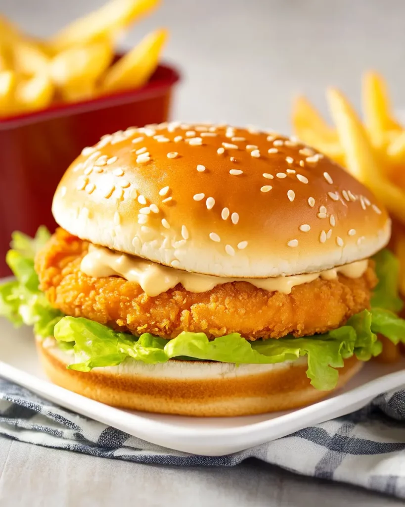 Copycat McChicken Sandwich with the Perfect Crispy Crunch First Image First Image