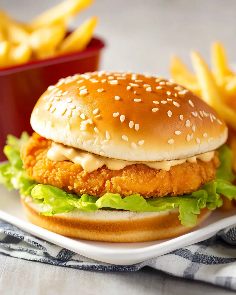 Copycat McChicken Sandwich with the Perfect Crispy Crunch First Image First Image