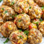 Rotel Cream Cheese Sausage Balls First Image First Image