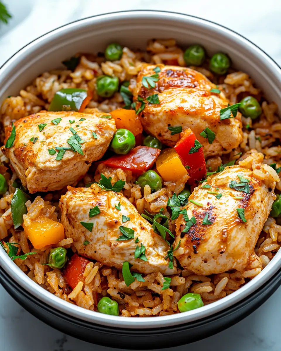 Dump and Go Crockpot Cajun Chicken and Rice First Image First Image