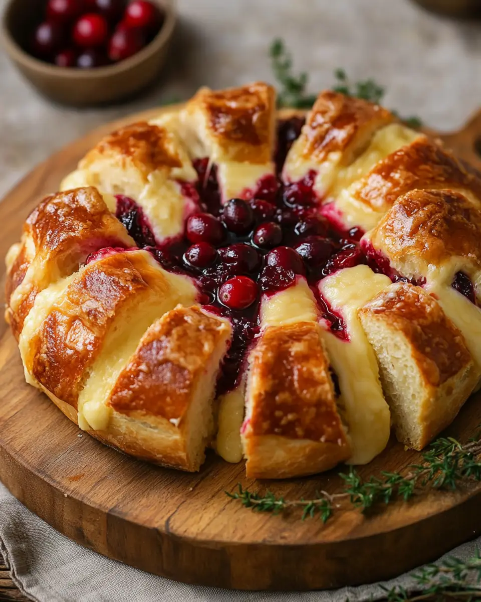 Pull-Apart Cranberry Brie Sourdough Bread First Image First Image