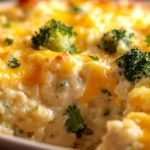 Broccoli Rice Chicken and Cheese Casserole First Image First Image