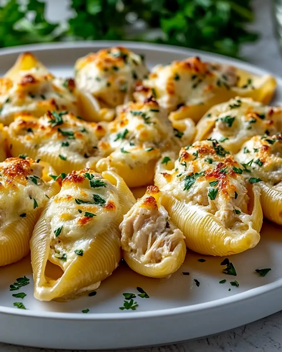 Creamy Garlic Butter Chicken Stuffed Shells First Image First Image