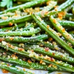 Garlic Parmesan Roasted Green Beans First Image First Image