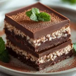 No-Bake Chocolate Mint Crisp Bars First Image First Image