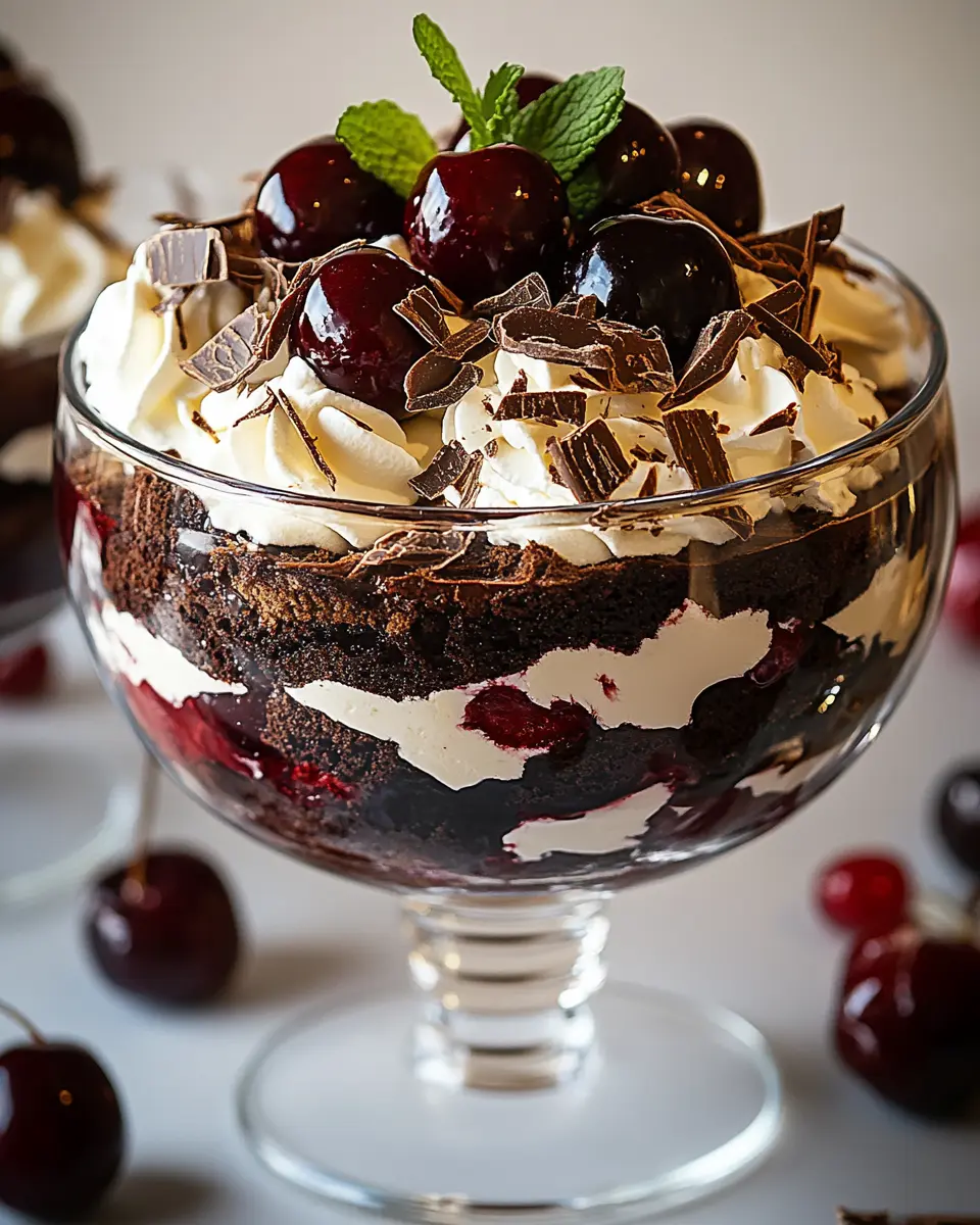 Black Forest Trifle for Christmas First Image First Image