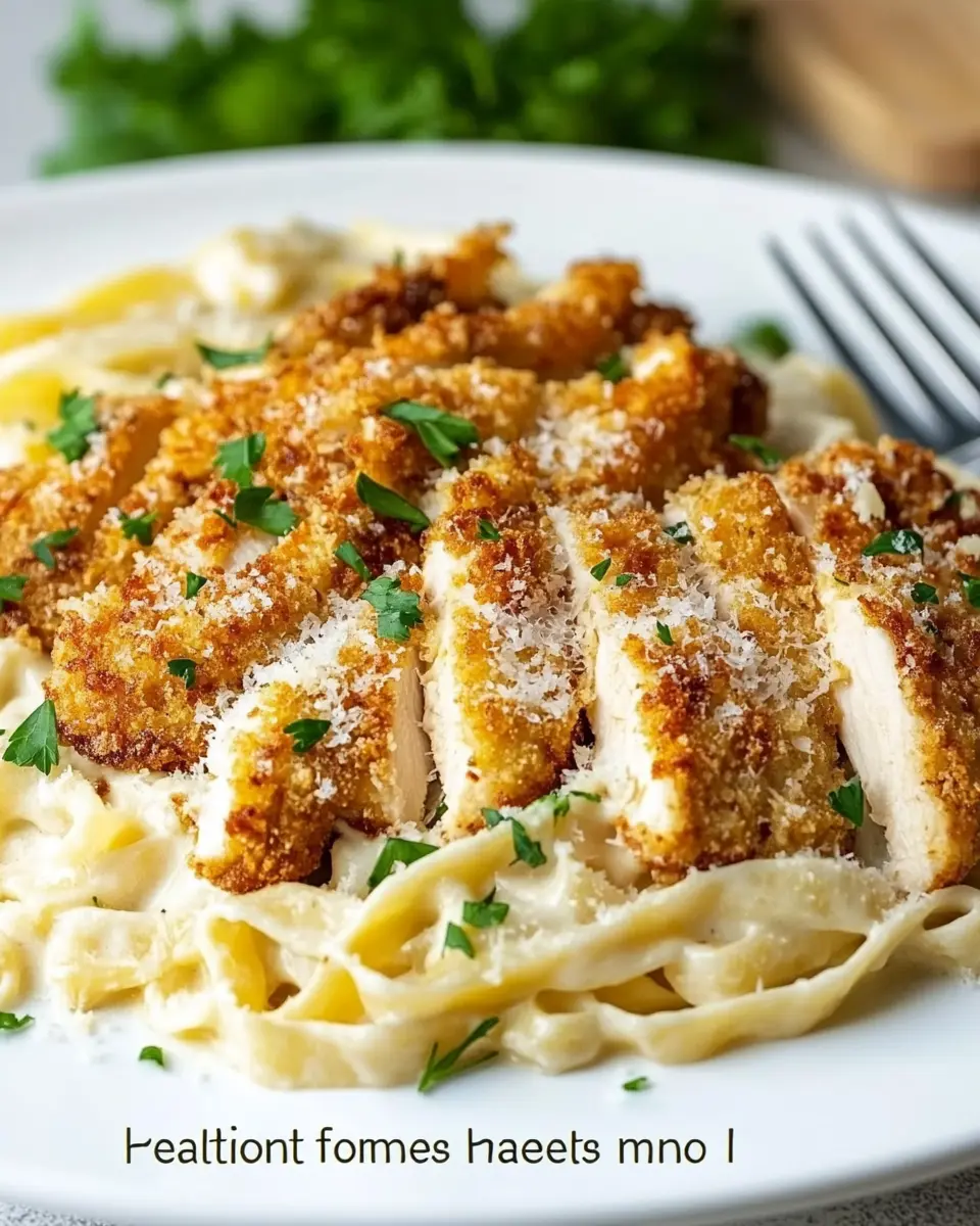 Crispy Chicken Fettuccine Alfredo First Image First Image