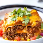 Crockpot Beef Enchilada Casserole First Image First Image