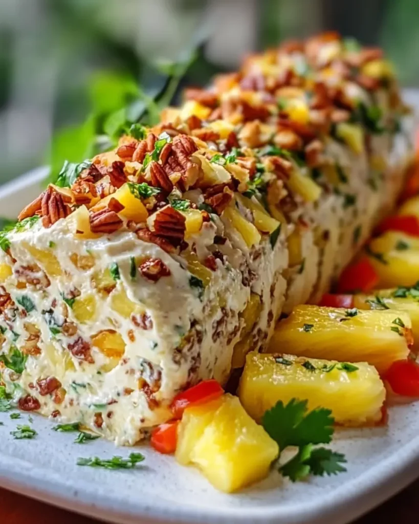 Tropical Jalapeño Pineapple Cream Cheese Log First Image First Image