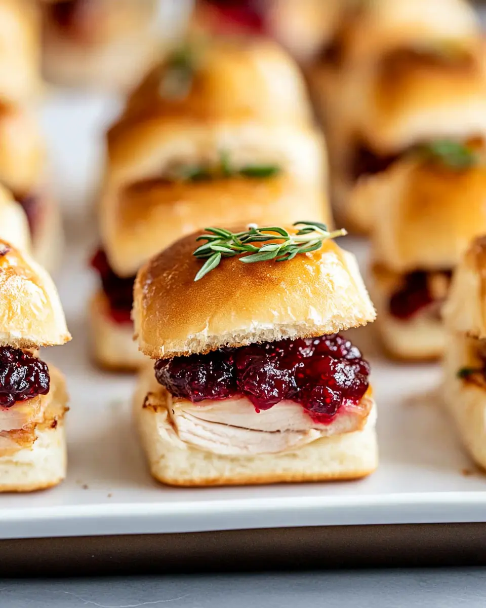 Turkey Cranberry Sliders First Image First Image