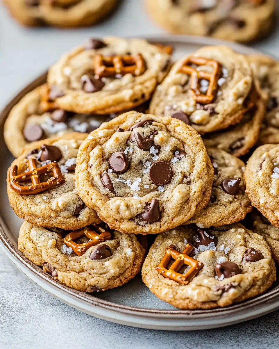 Pretzel Toffee Chocolate Chip Cookies First Image First Image