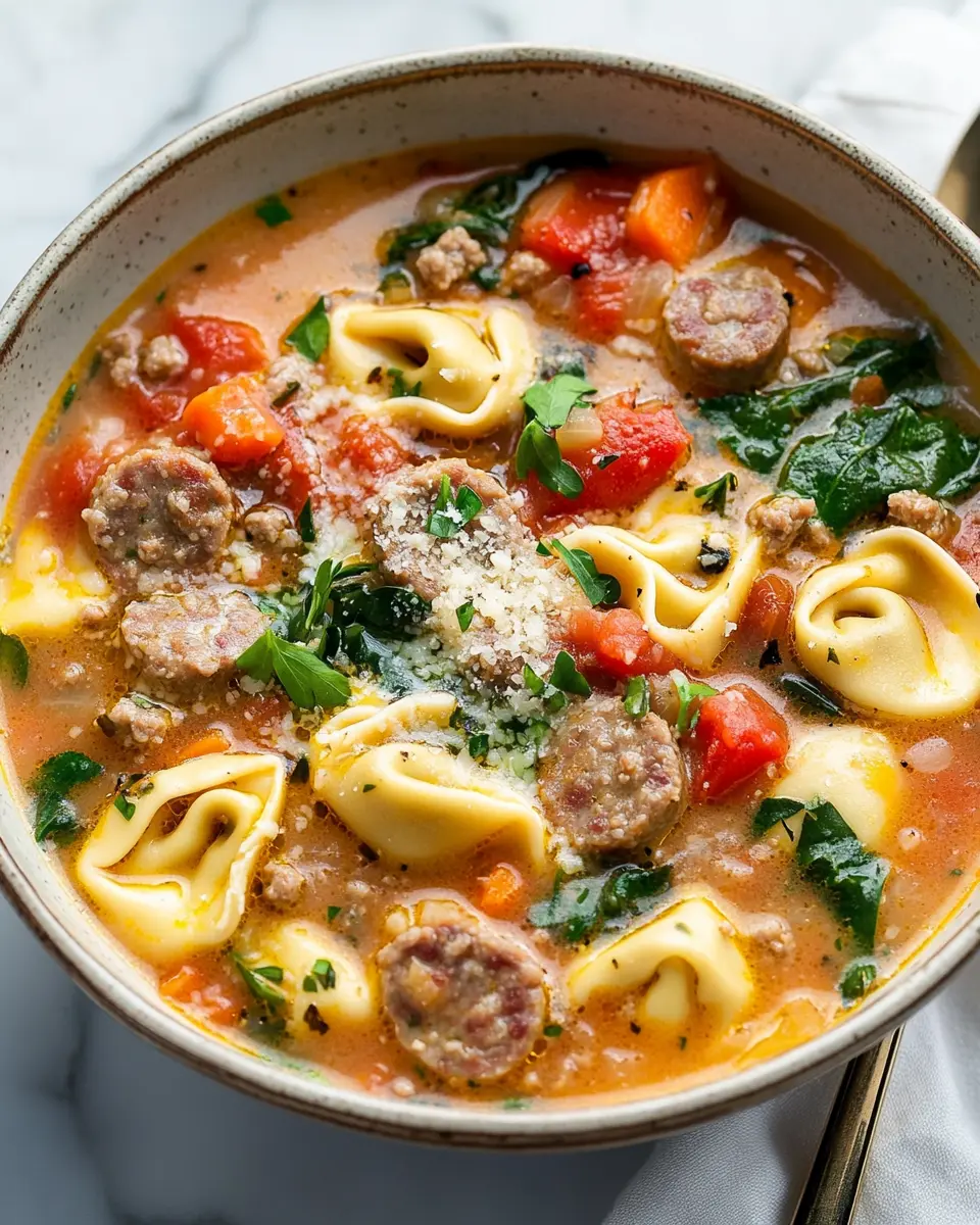 Sausage Tortellini Soup First Image First Image