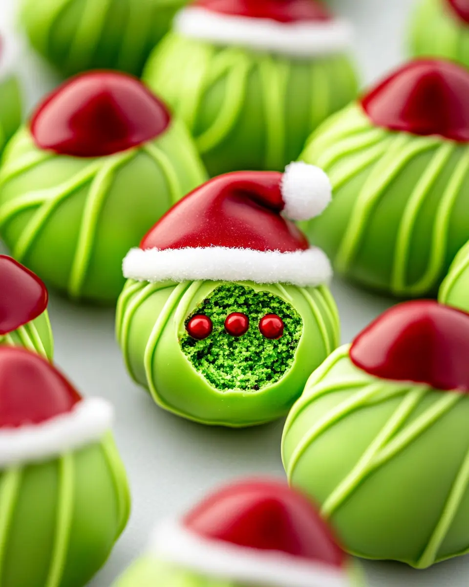 Grinch Oreo Balls First Image First Image