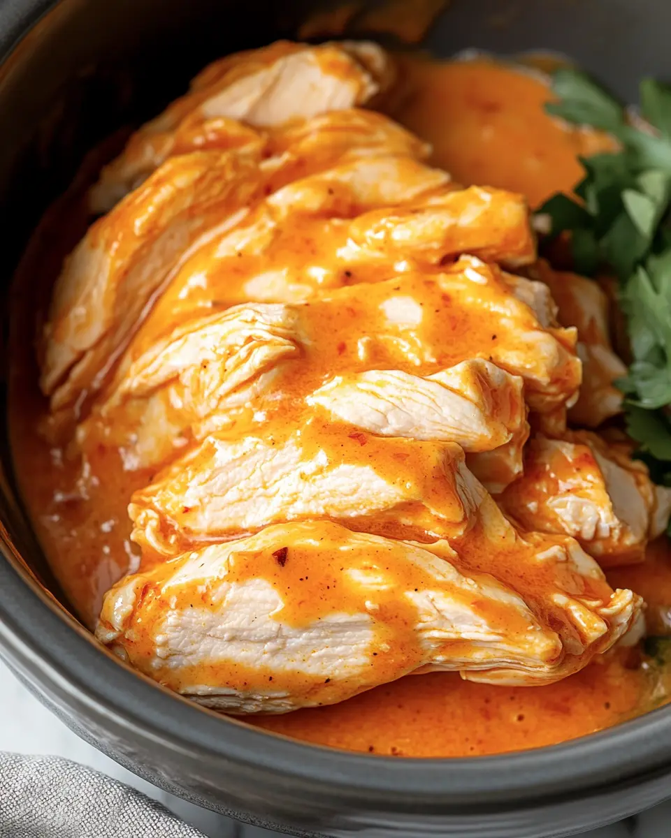 Crockpot Buffalo Ranch Chicken First Image First Image