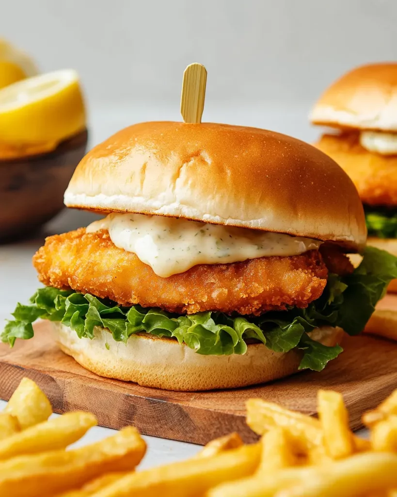 Easy McDonalds Meal Copycat Crispy Fish Sandwich First Image First Image