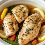 Dump and Go Crockpot Lemon Garlic Chicken First Image First Image