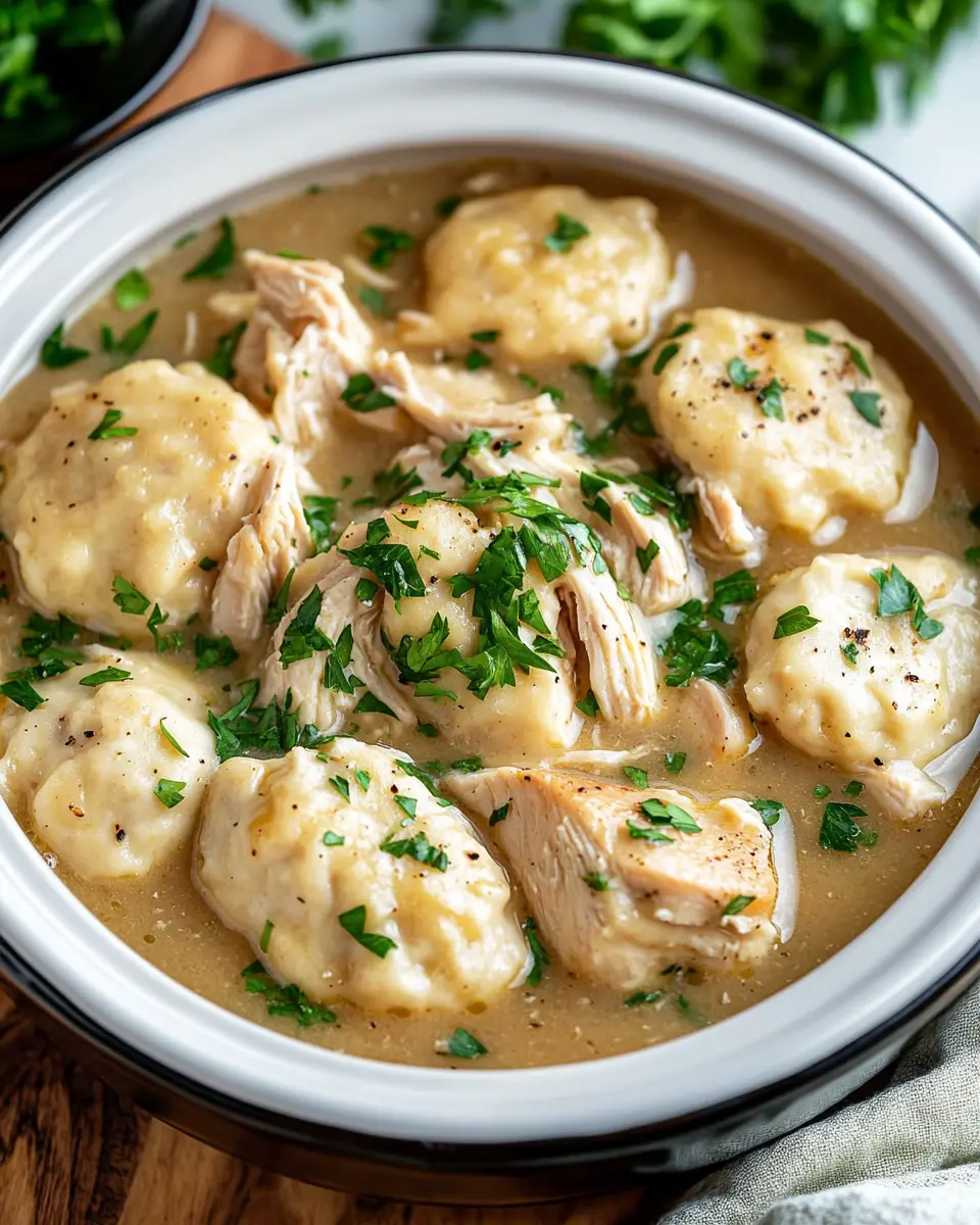 Crockpot Chicken and Dumplings First Image First Image