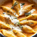 Stuffed Shells With Pumpkin Cream Sauce First Image First Image