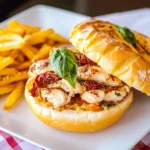 Italian Chicken Sandwiches with Sun-Dried Tomatoes and Basil First Image First Image