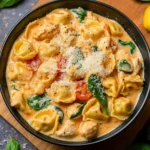 How To Make CrockPot Chicken Tortellini Recipe First Image First Image