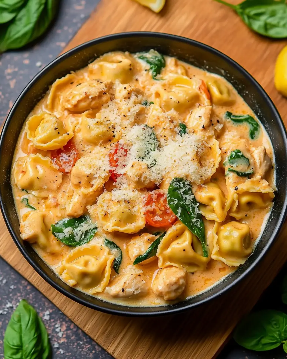 How To Make CrockPot Chicken Tortellini Recipe First Image First Image